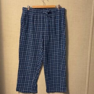 Croft & Barrow Women's Blue Checkered Pajama Pants
